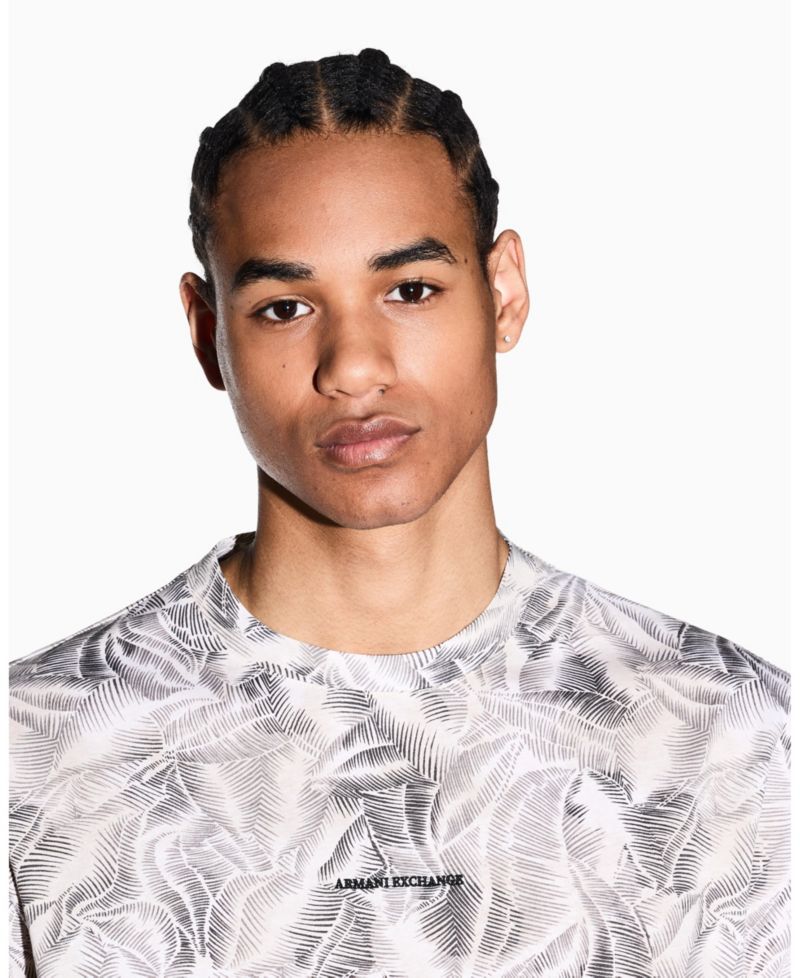 Men's IBIZA X Leaf Print T-Shirt