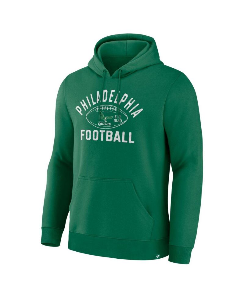 Men's Kelly Green Philadelphia Eagles Fumblerooski Legacy Pullover Hoodie