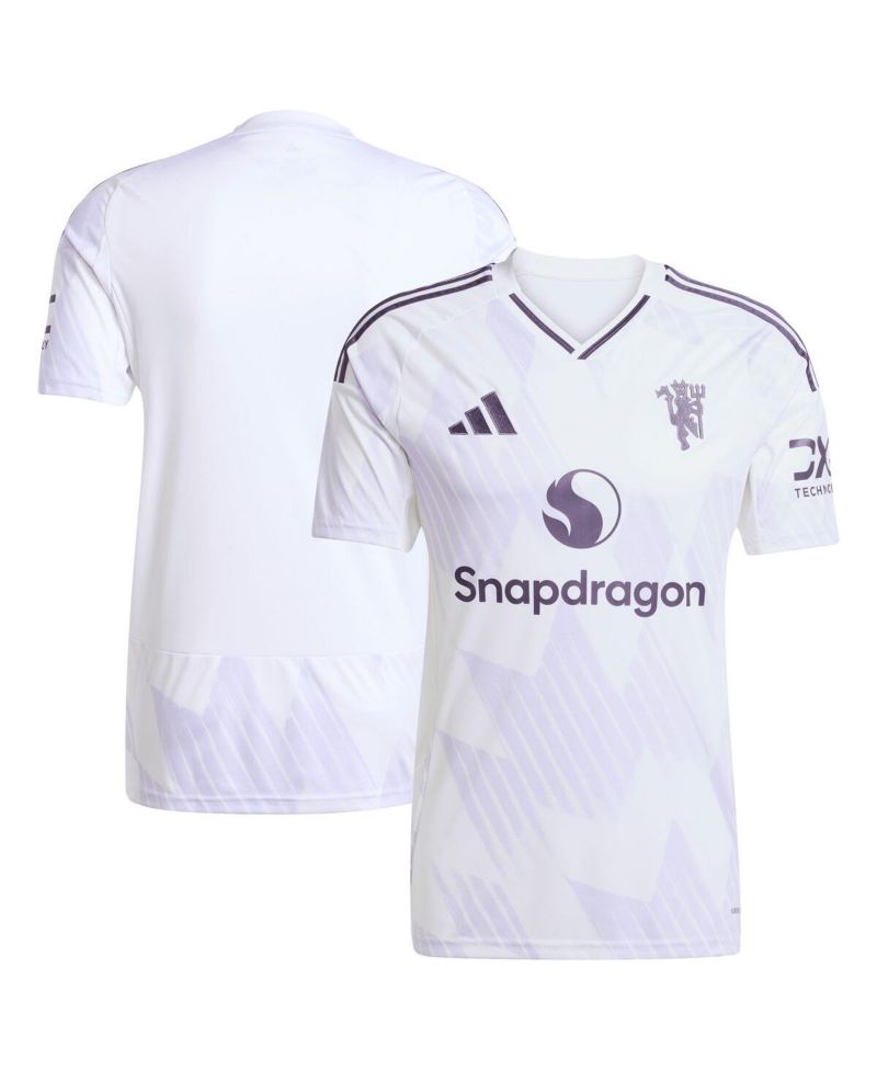 Men's White Manchester United 2025/26 Away Replica Jersey
