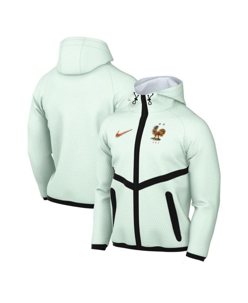 Men's France National Team 2026 Anthem Hooded Full-Zip Mesh Jacket