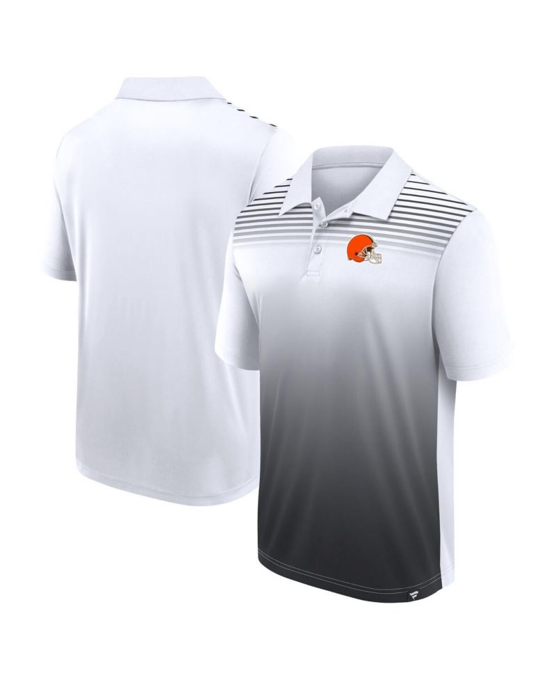 Men's White Cleveland Browns Sandlot Game Polo Shirt