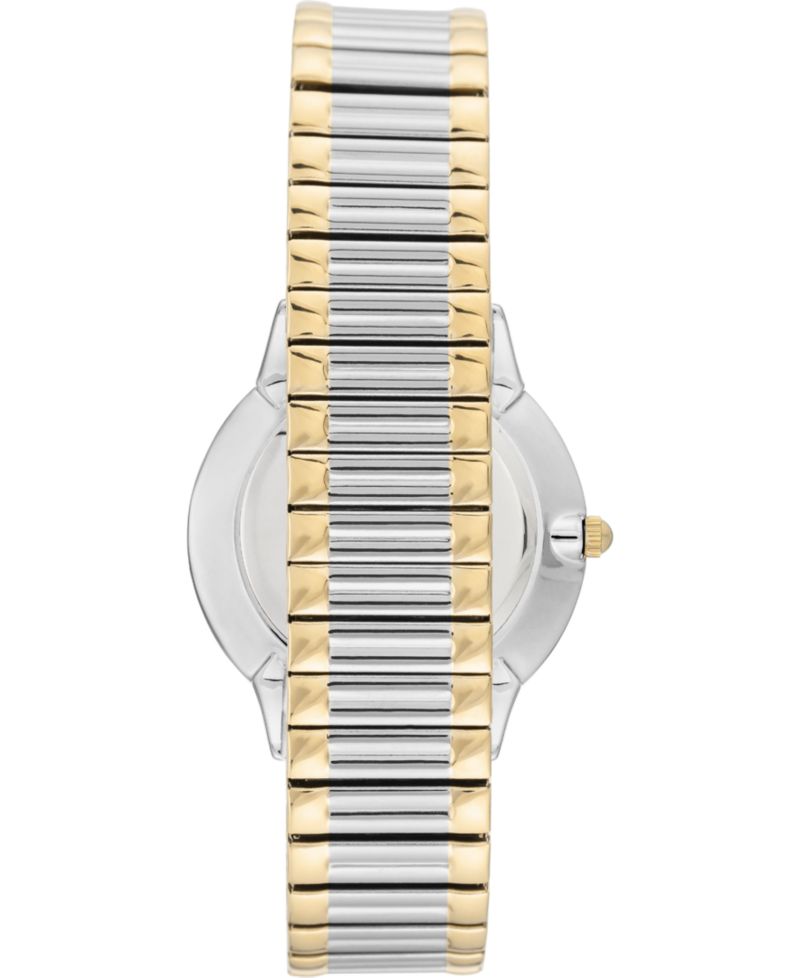Women's Two-Tone Stainless Steel Stretch Bracelet Watch 34mm