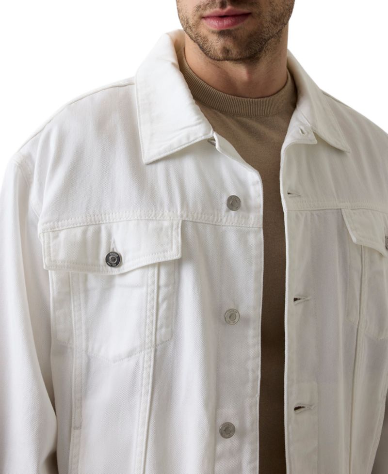 Men's Regular-Fit Spread Collar Trucker Jacket