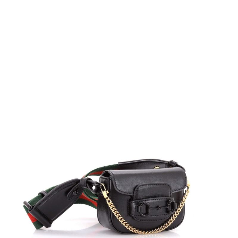 Horsebit 1955 Flap Wallet with Strap Leather