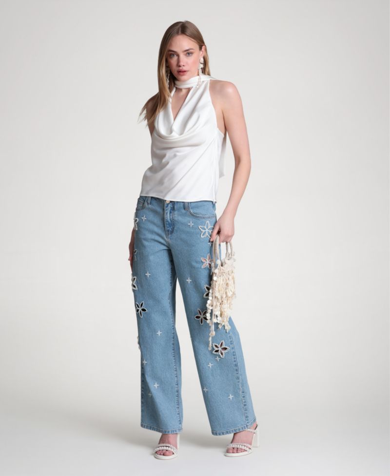Women's Long-Tie Halter Top