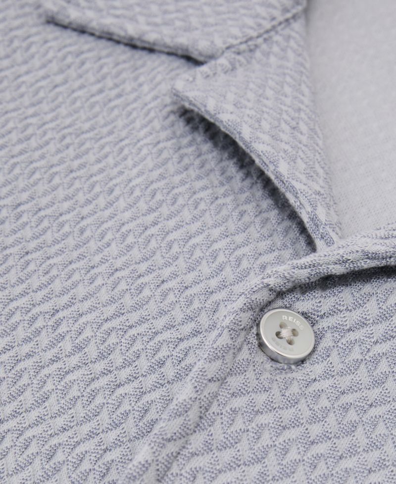 Men's Felipe Textured Jacquard Cuban Shirt