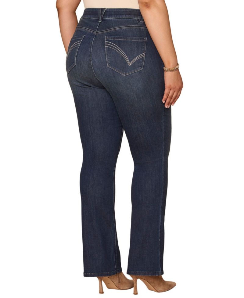 Plus Size AbSolution High-Waisted Bootcut Jeans