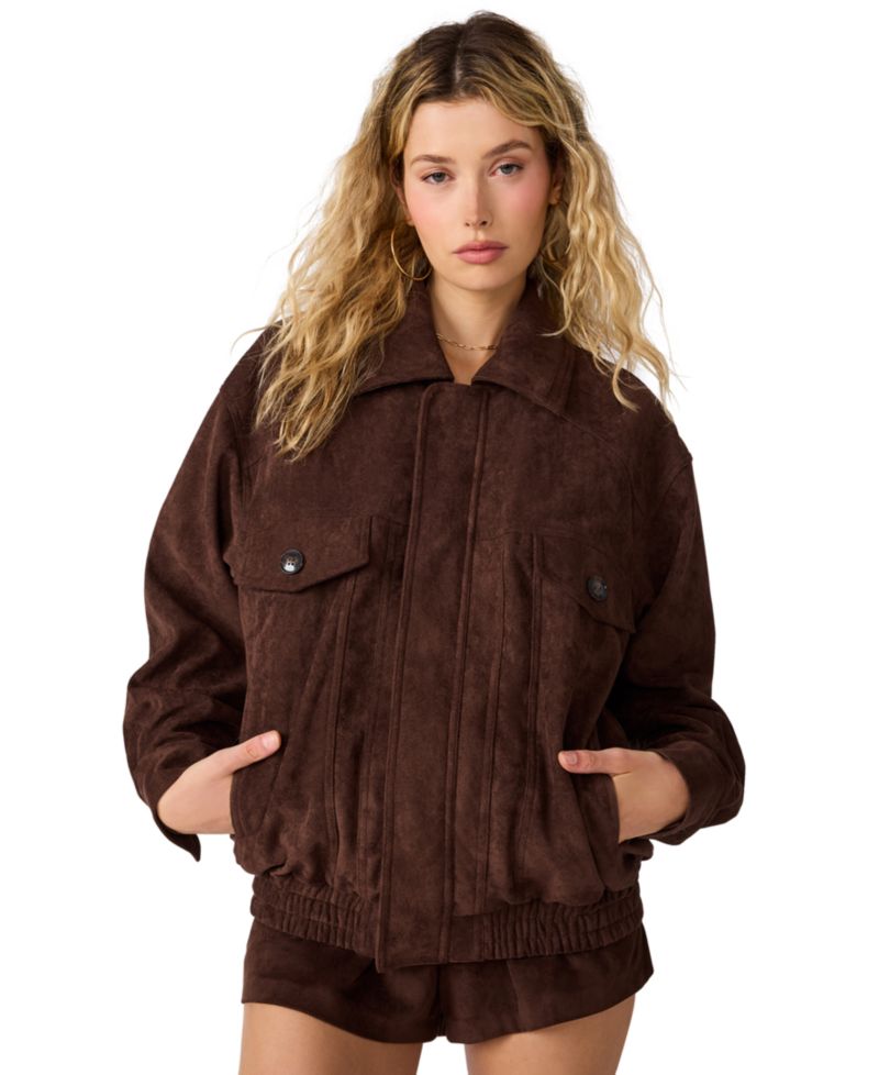Women's Henson Faux-Suede Bomber Jacket