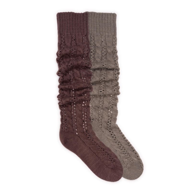 Women's Slouch Knit Cable (2 Pair Pack)