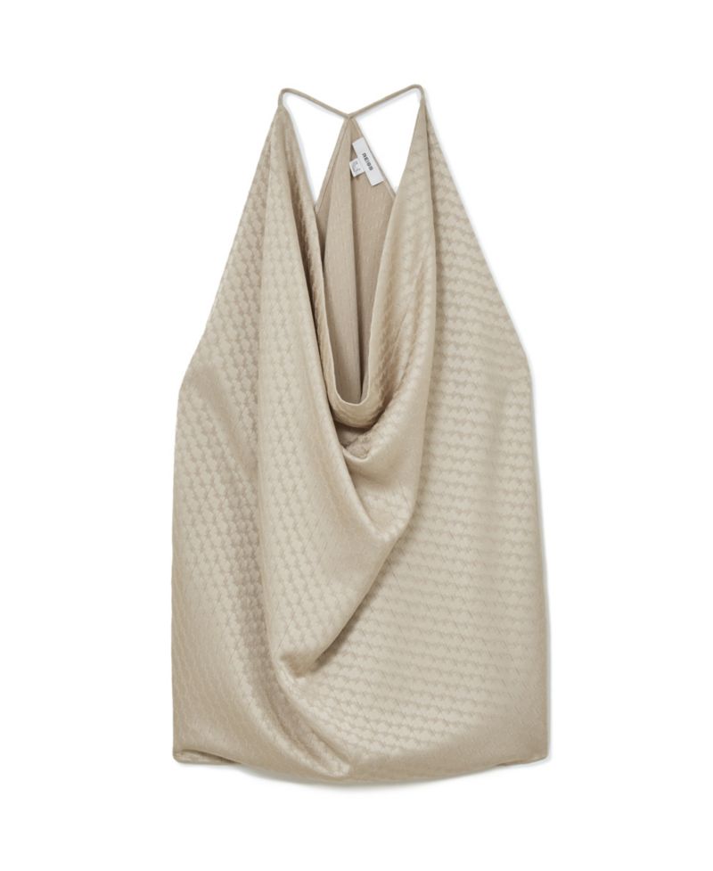 Women's Drape Cowl-Neck Sleeveless Blouse