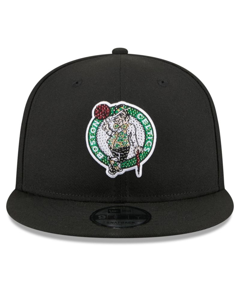 Men's Black Boston Celtics 2026 NBA Draft Crystal 9FIFTY Snapback Hat