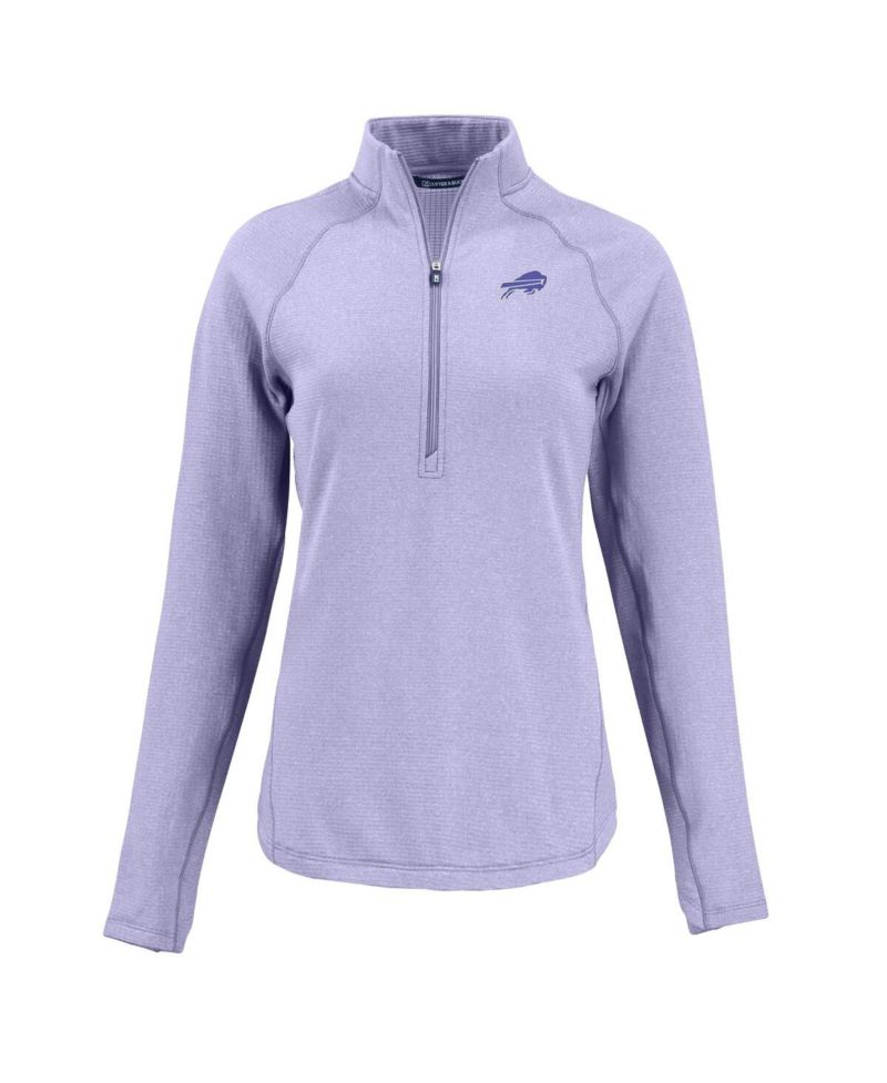 Women's Purple Buffalo Bills Peshastin Eco Fleece Half-Zip Sweatshirt