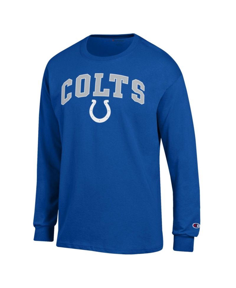 Men's Indianapolis Colts Long Sleeve Crew Neck T-Shirt