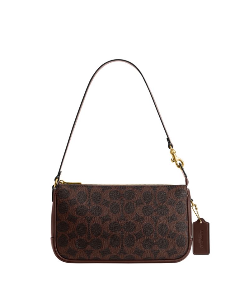Plaza Small Signature Canvas Slim Shoulder Bag