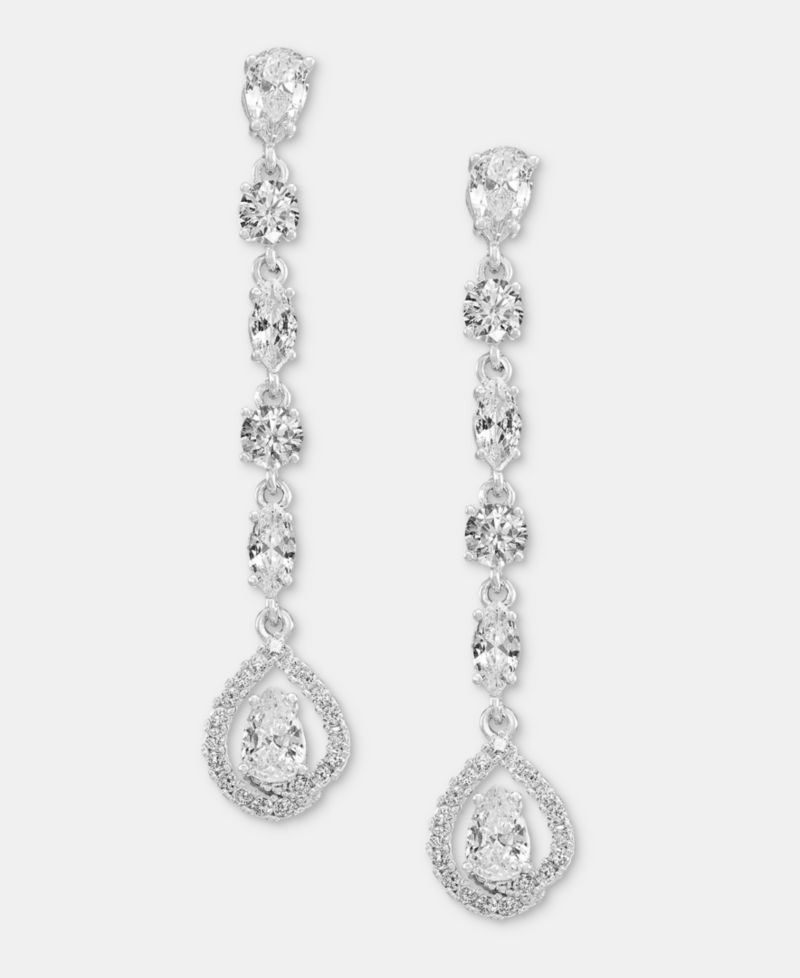 Dynamic Crystal Stone Linear Earrings
