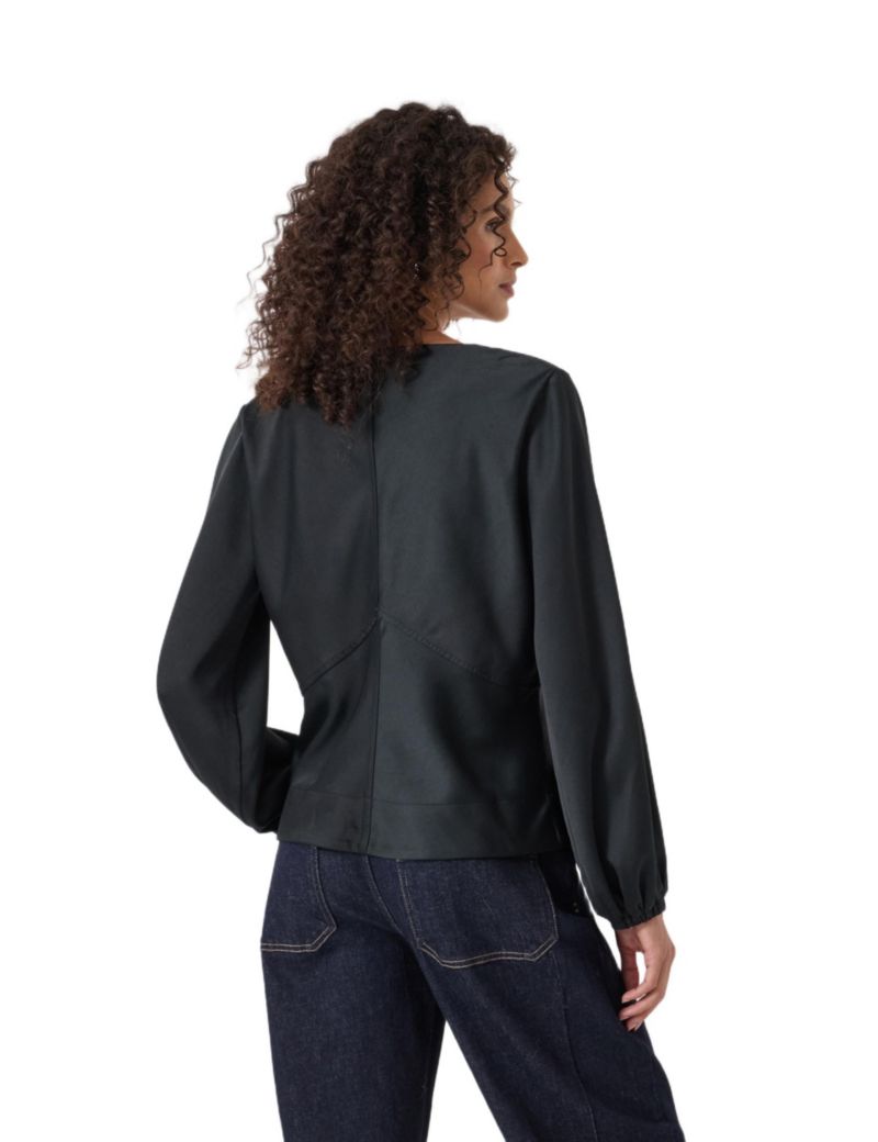 Women's Grace Satin Long Sleeve Top