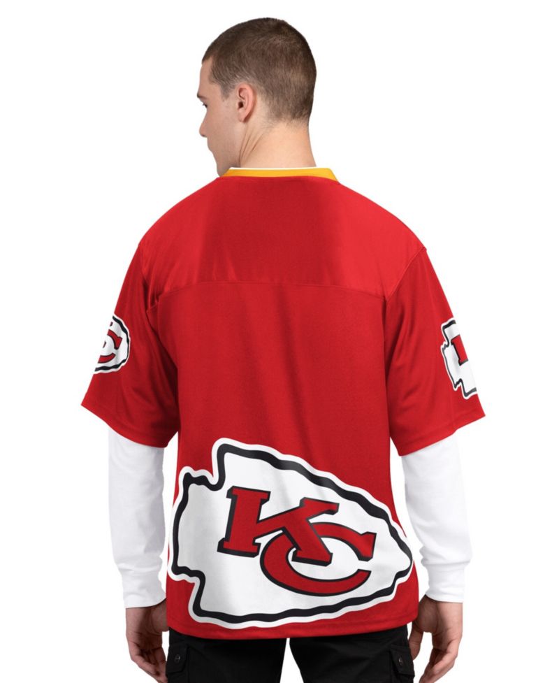 Men's Red/White Kansas City Chiefs Short Sleeve Long Sleeve T-Shirt