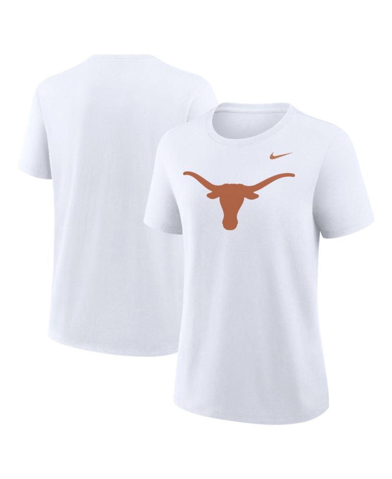 Women's White Texas Longhorns Primary Logo T-Shirt