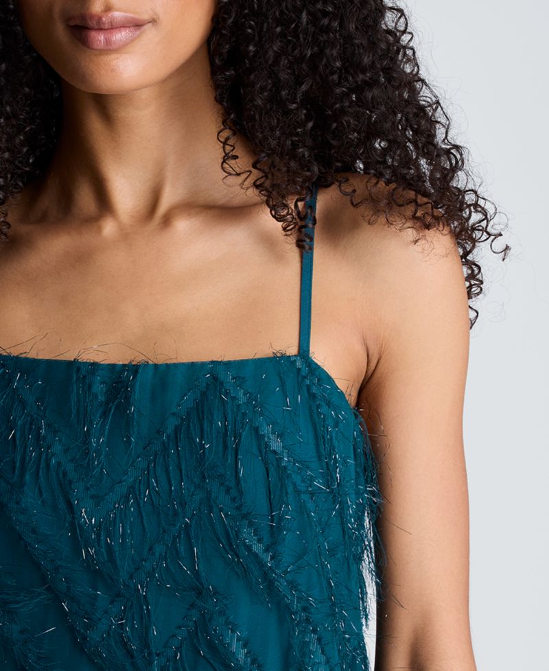 Women's Textured Chevron Crop Camisole