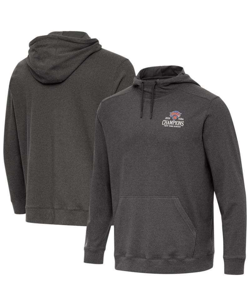Men's Black New York Knicks 2026 NBA Finals Champions Wordmark Cloud Hoodie