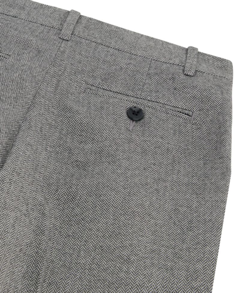 Boys' 8-20 Brushed Herringbone Straight-Leg Pants