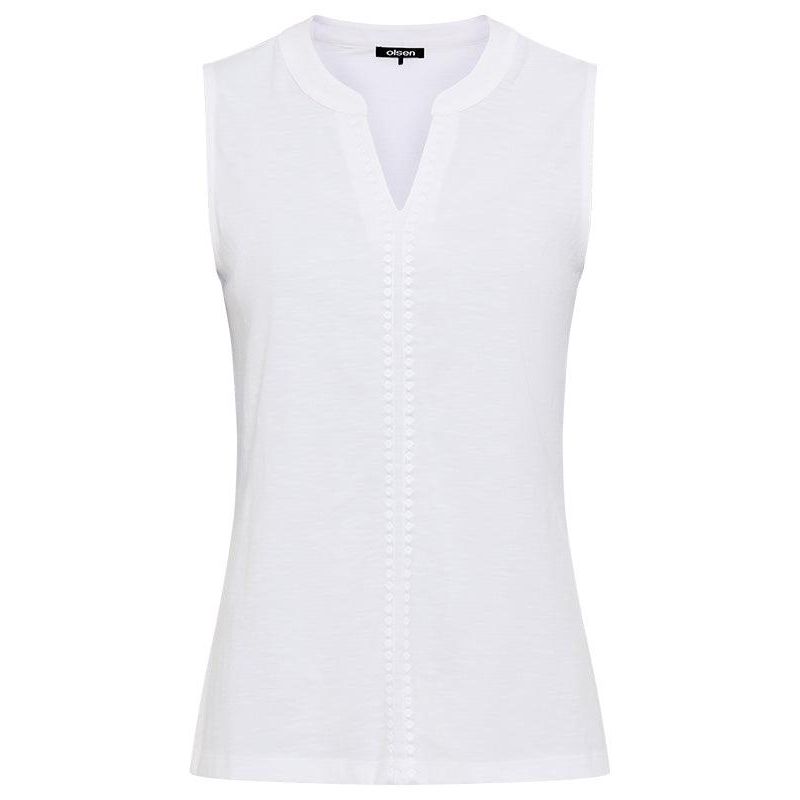 Women's Embroidered Sleeveless Shell