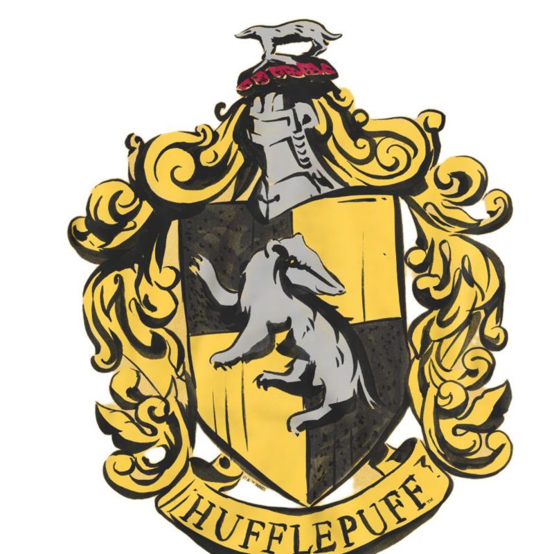 Men's Drawn Hufflepuff Crest T Shirt