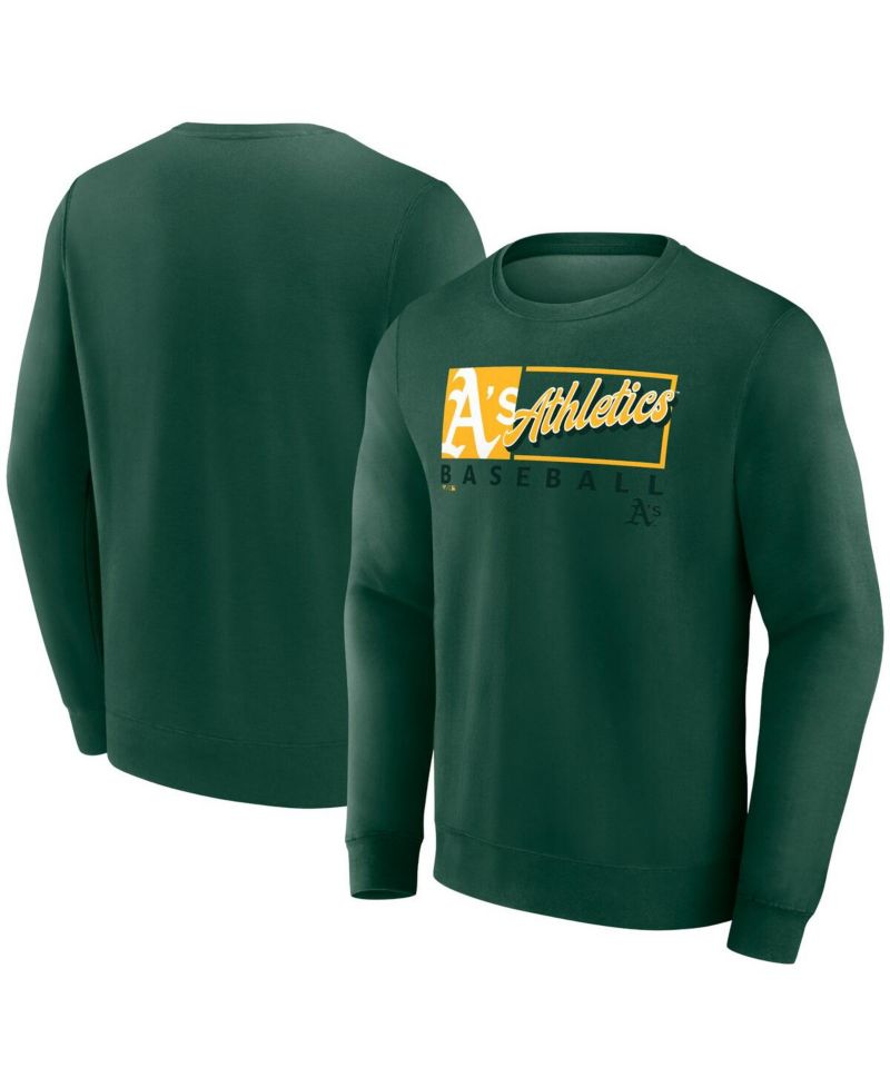 Men's Green Athletics Focus Fleece Pullover Sweatshirt