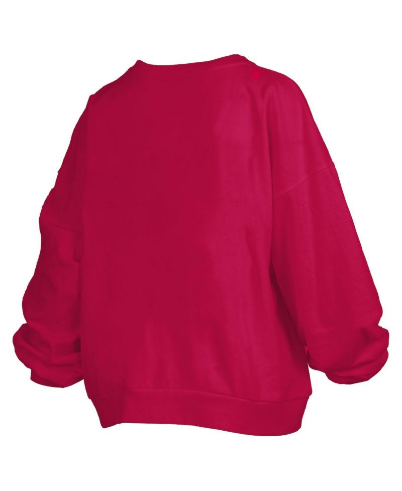 Women's Crimson Washington State Cougars Janise Fleece Sweatshirt