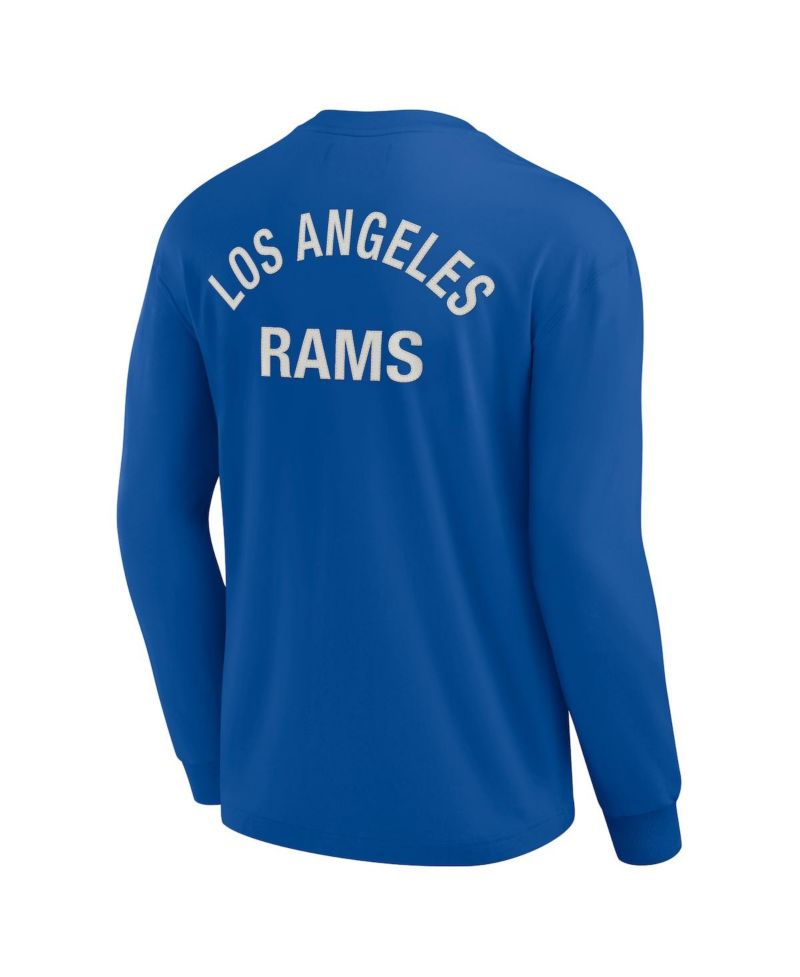Men's and Women's Royal Los Angeles Rams Super Soft Long Sleeve T-shirt