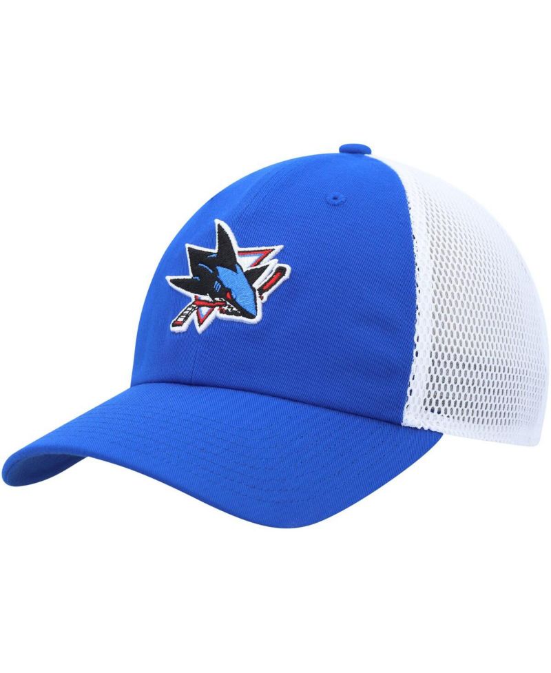 Men's Blue San Jose Sharks Color Pop Trucker Adjustable Hat