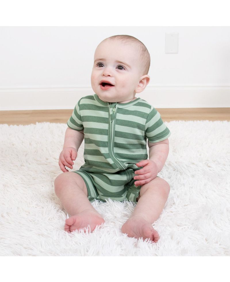 Baby Boys Rompers - 2 Pack, Green Dino