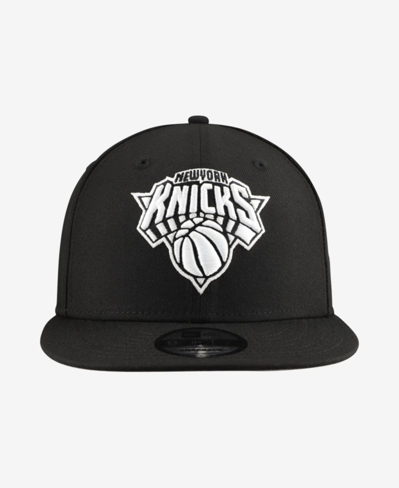 Men's Black New York Knicks Team 9FIFTY Snapback Hat