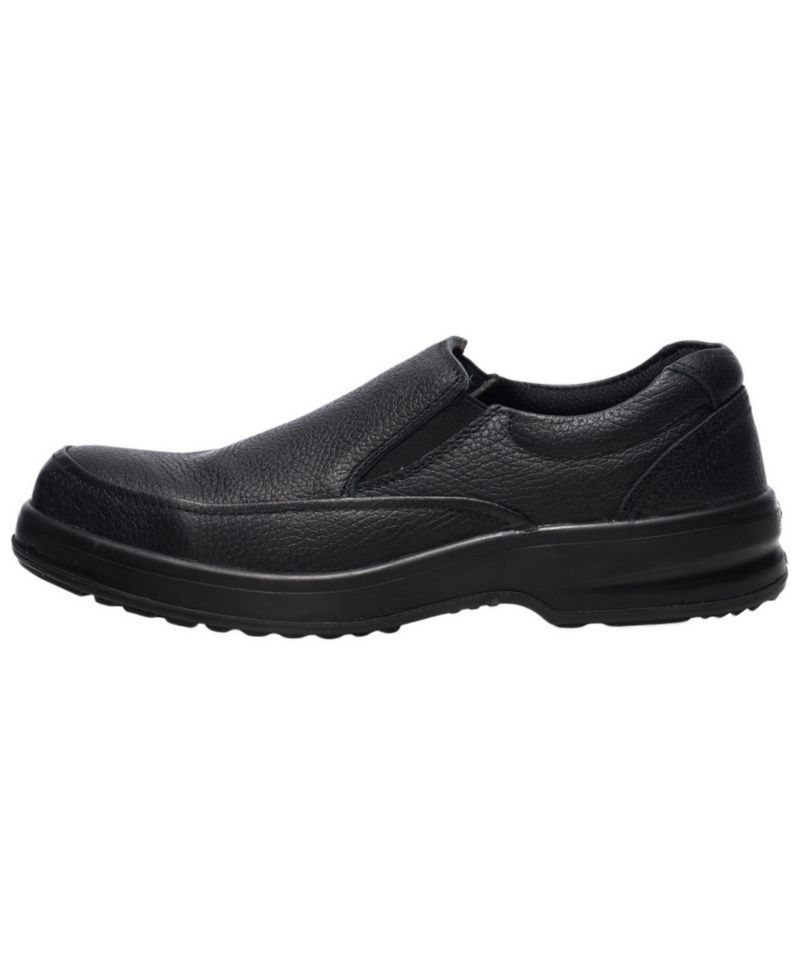 Men's Arbete Work Shoes | Slip Resistant Genuine Leather | Non Slip Loafers | All Day Comfort | Easy Slip On