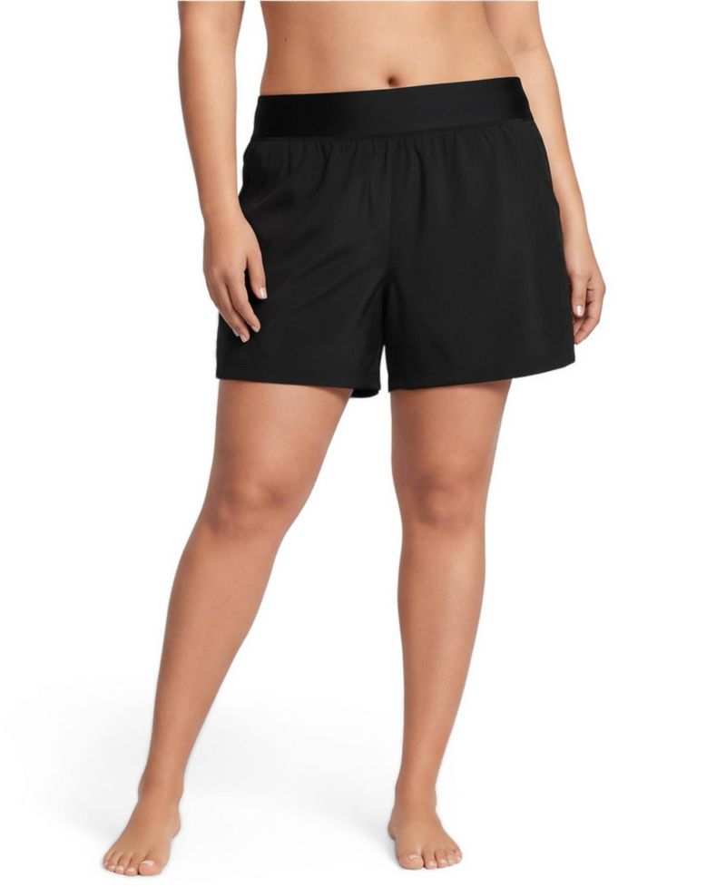 Plus Size SunShade UPF 50 5" Board Shorts with Panty