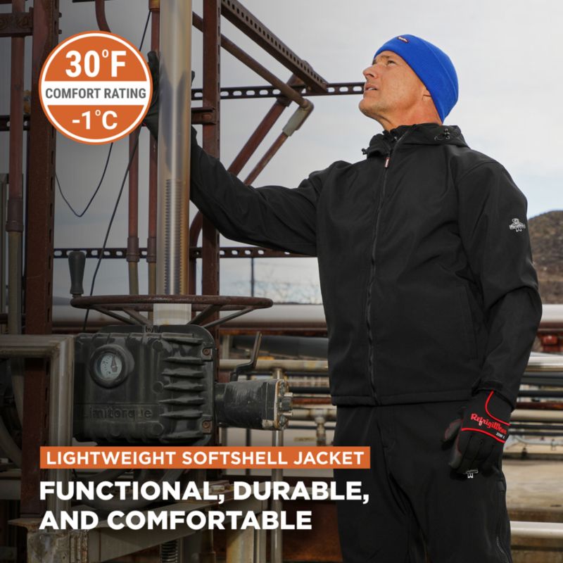 Big & Tall Lightweight Softshell Jacket with Hood