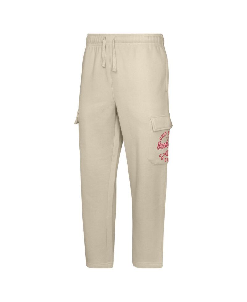 Big Boys and Girls Cream Ohio State Buckeyes All Around The World Fleece Sweatpants