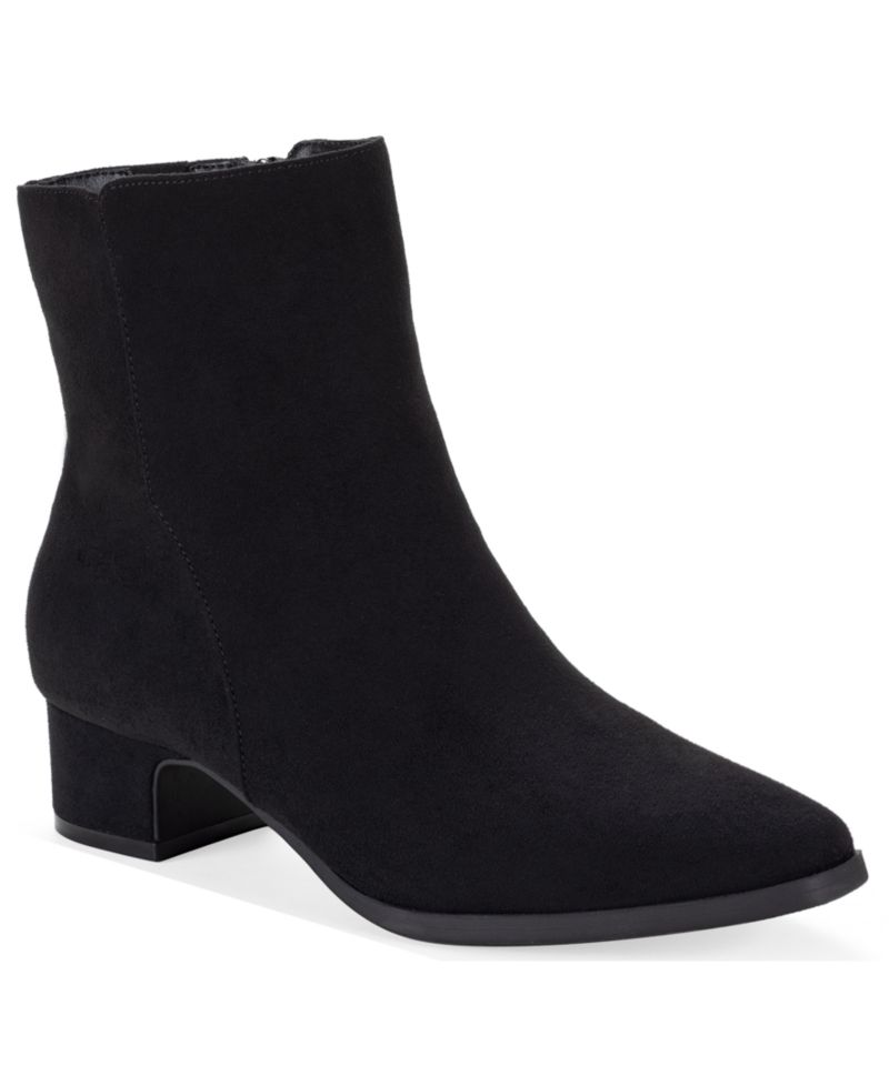 Women's Diamond Almond Toe Booties