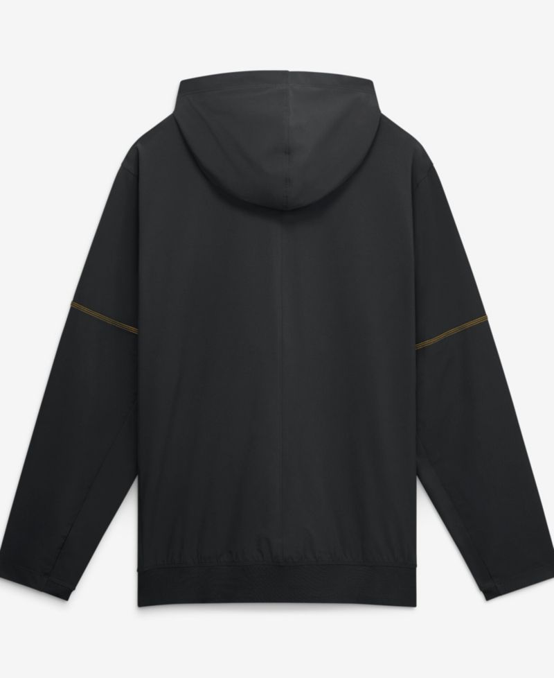 Men's Black Iowa Hawkeyes 2026 Sideline Anorak Half-Zip Hoodie