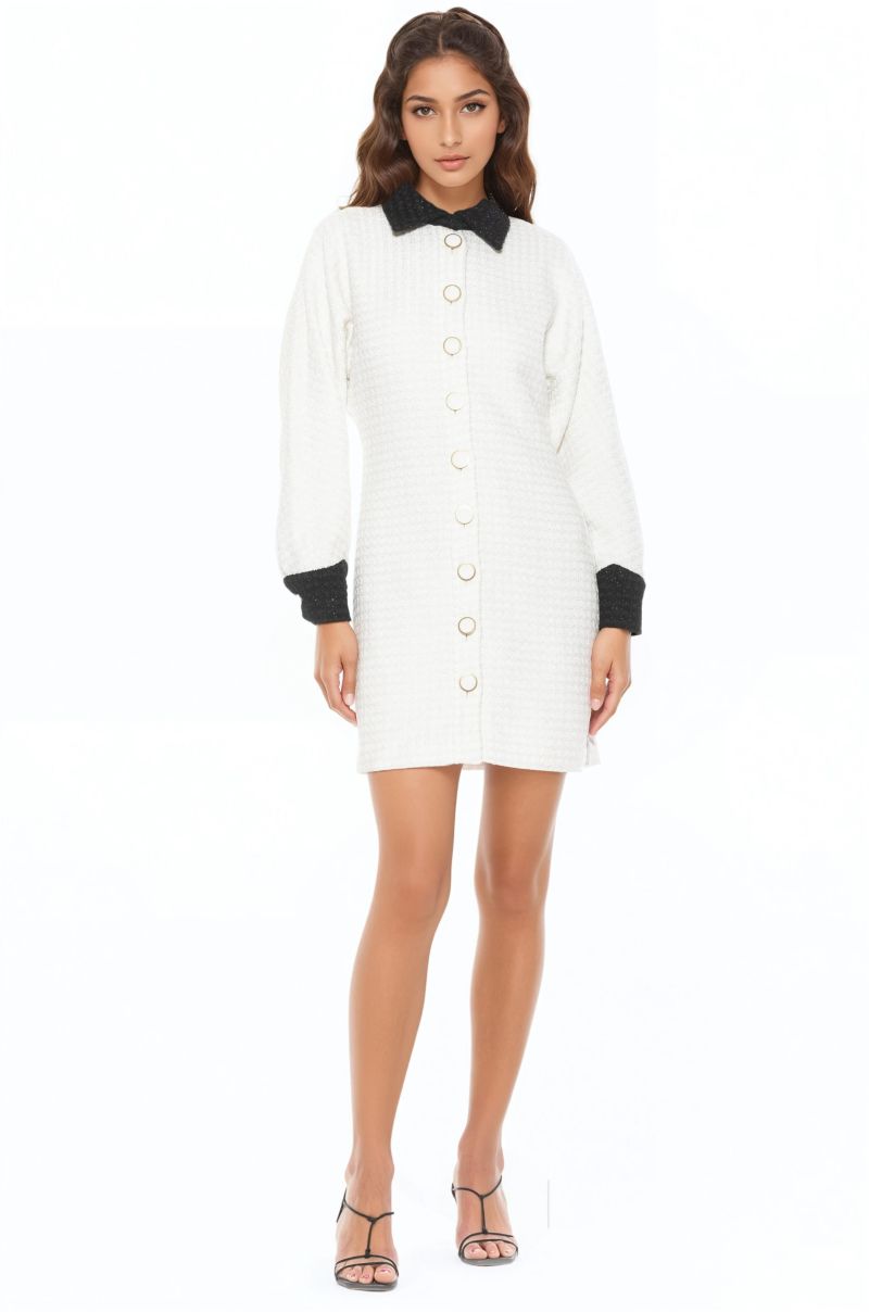 Women's Velvete Tweed Dresss