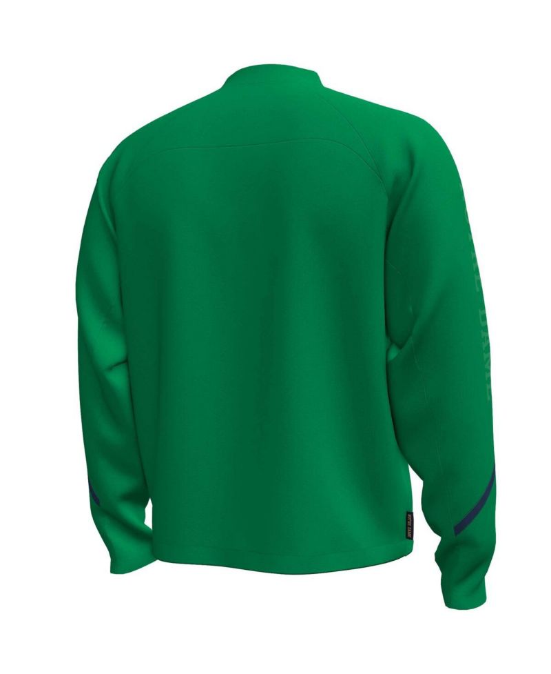 Men's Green Notre Dame Fighting Irish Unstoppable Full-Zip Bomber Jacket