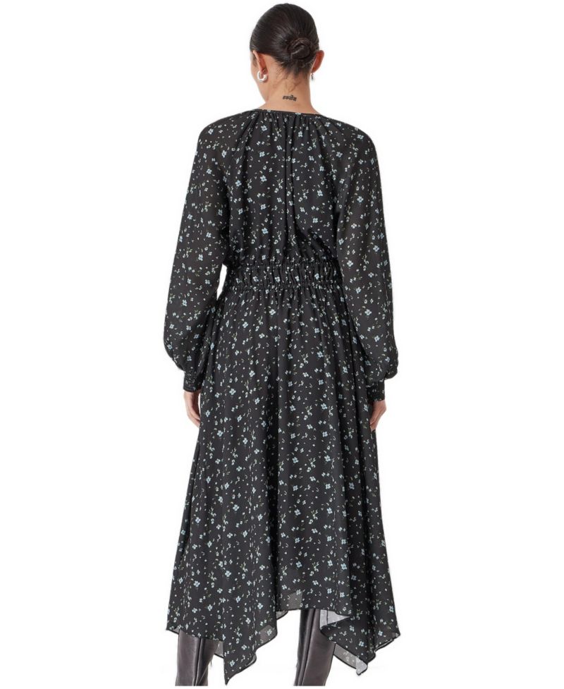 Women's Odelia Printed Long Sleeve Chiffon Dress