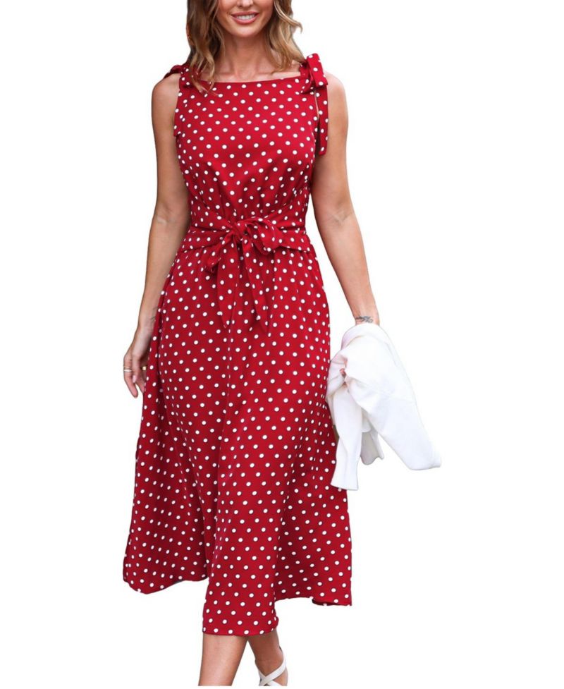 Women's Forever Classic Polka Dot Maxi Beach Dress