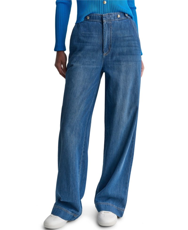 Women's Ultra High-Rise Wide-Leg Loose-Fit Jeans, 32" Inseam