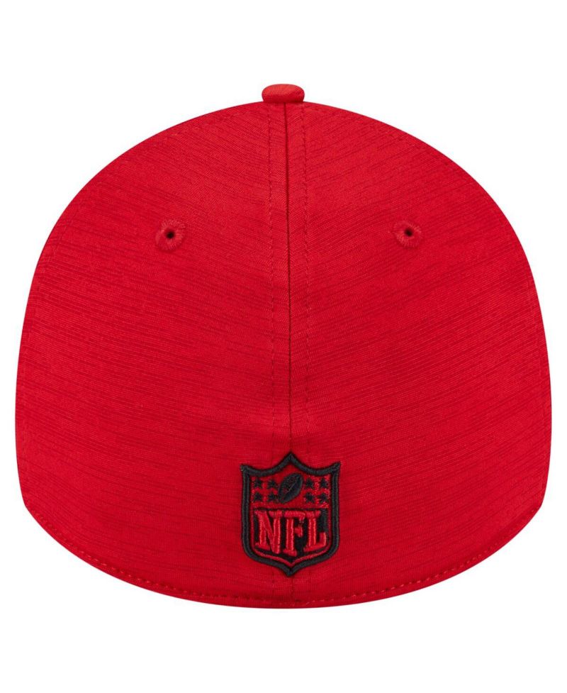 Men's Scarlet San Francisco 49ers Stripes 39THIRTY Flex Hat