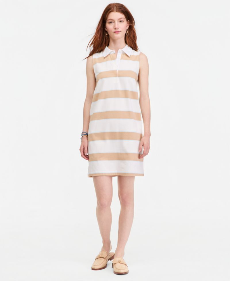 Women's Molly Stripe Sleeveless Polo Dress