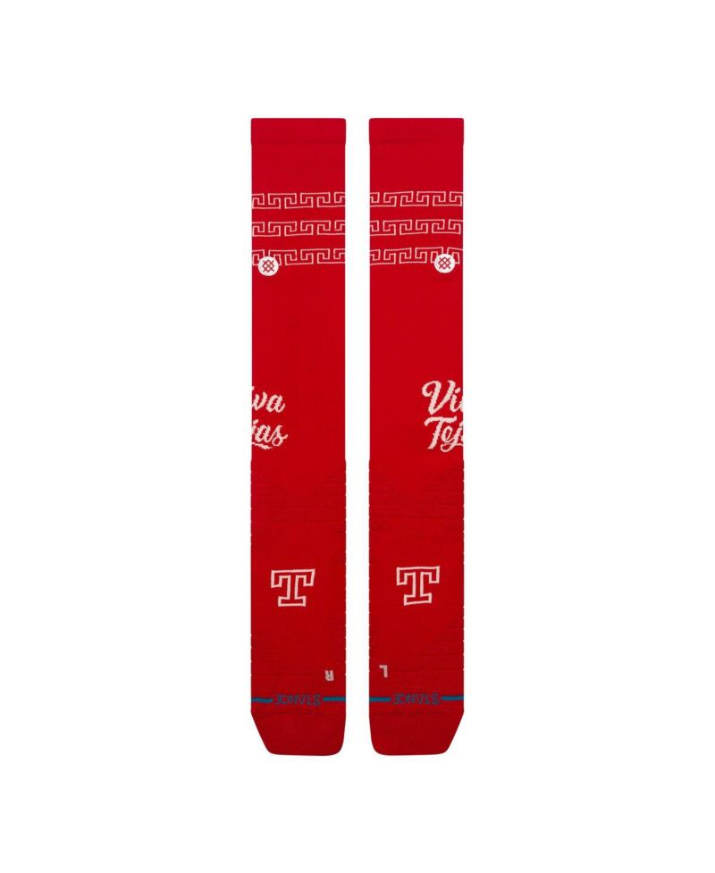 Men's and Women's Red Texas Rangers 2026 City Connect Over The Calf Socks