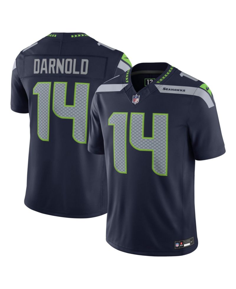 Men's Sam Darnold College Navy Seattle Seahawks Vapor F.U.S.E. Stitched Limited Jersey