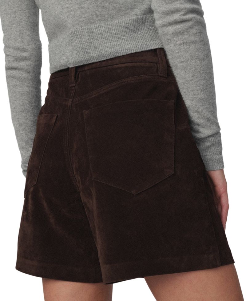 Women's High-Waisted Faux-Suede Harlowe Shorts