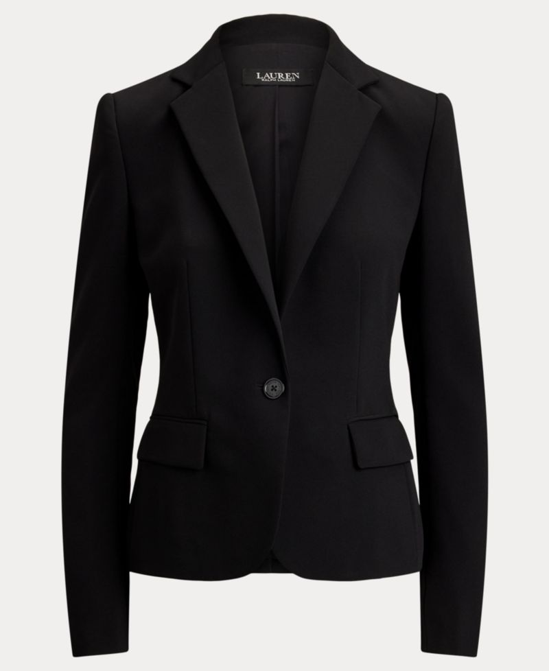Women's City Crepe Slim-Fit Single-Button Stretch Blazer